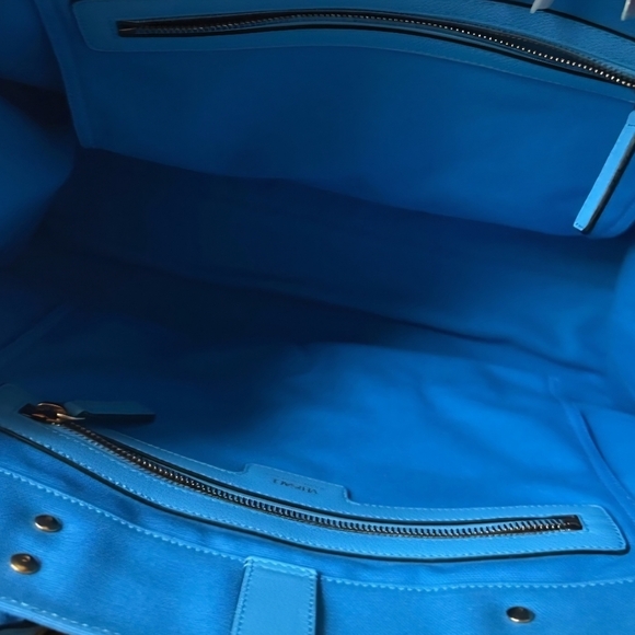 Versace La Medusa Blue Women's Canvas Logo Tote RETAIL $1922 (COA incuded) - Picture 11 of 14